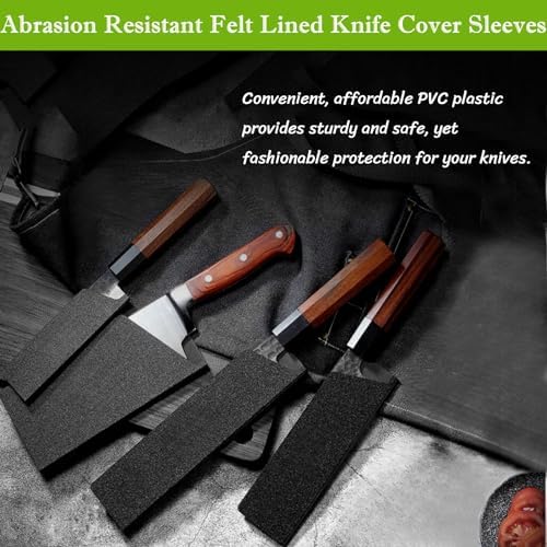 BLIRITEL 2PCS Knife Sheath - BPA-Free ABS Felt Lined