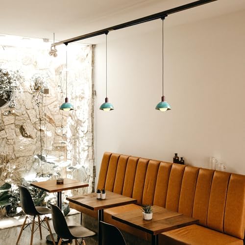 Kiven L Style 2-Wire Track Pendant Light with Ceramic Shade