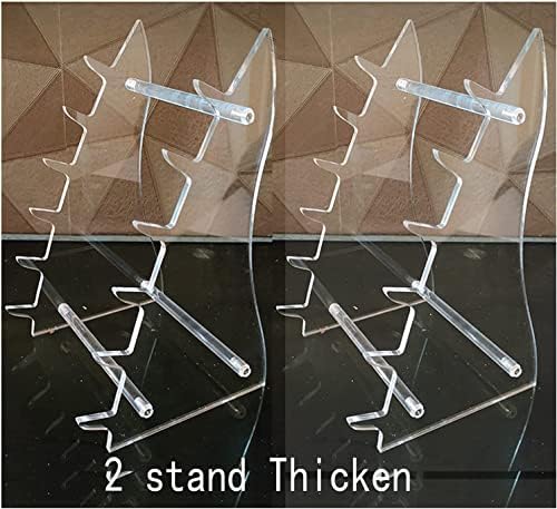 Lufr Arcylic Knife Display Stand Holder 6 Pcs