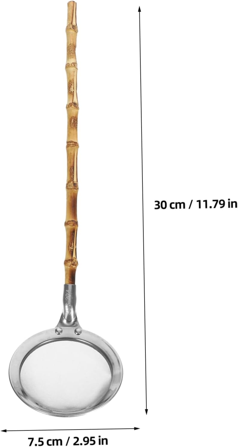 PRETYZOOM Stainless Steel Skimmer Ladle with Handle
