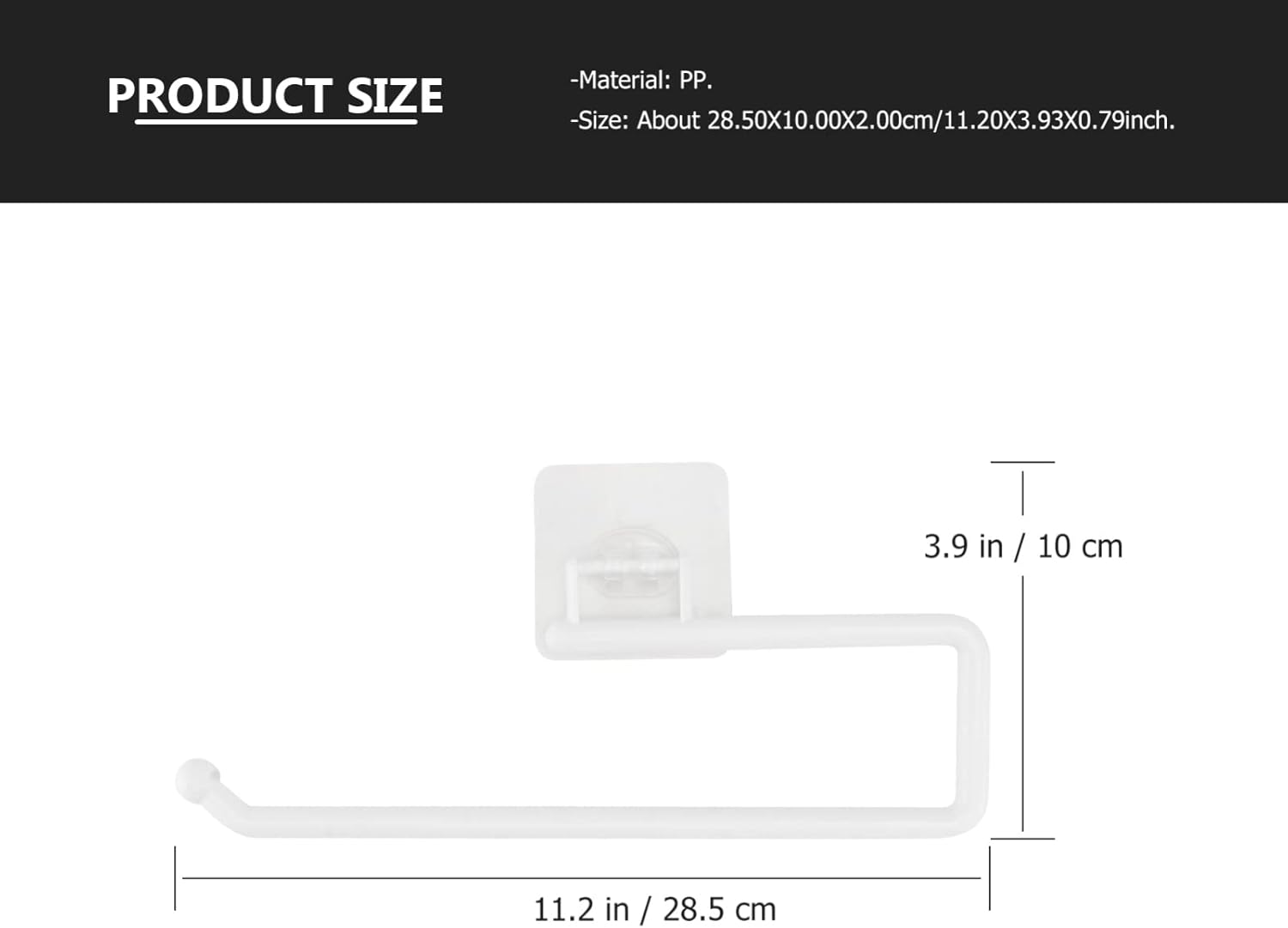 HOUDERCO 1pc No Screw Wall-Mounted Toilet Paper Holder