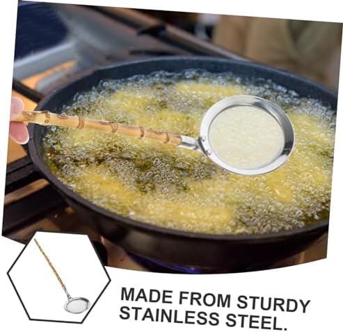 PRETYZOOM Stainless Steel Skimmer Ladle with Handle