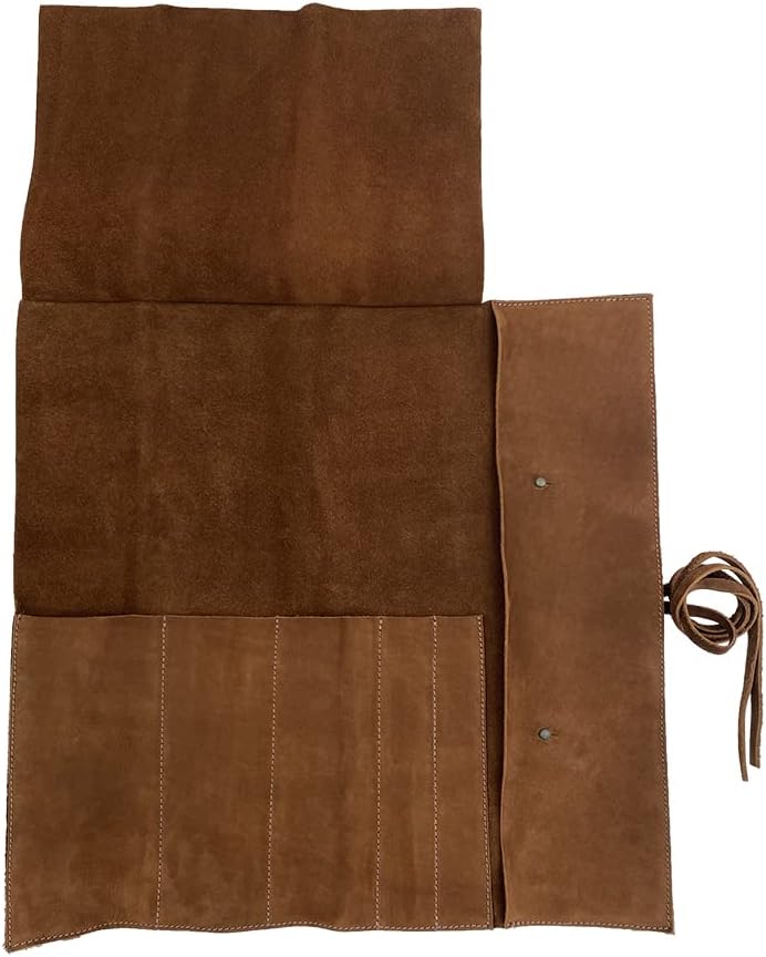Hide Drink Rustic Knife Roll Case with 5 Pockets 1