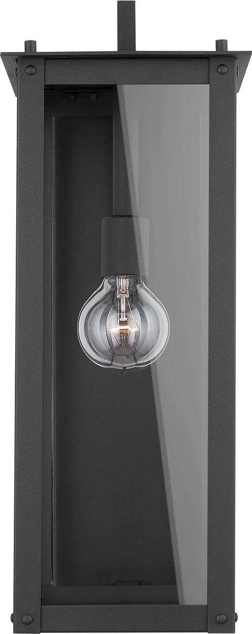 Capital Lighting 934612BK Wall Lantern with 100W Light 21 H x 8 W