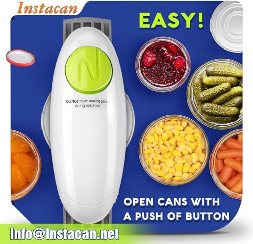 INSTACAN Electric Jar Opener with Auto-Off for Arthritic Hands