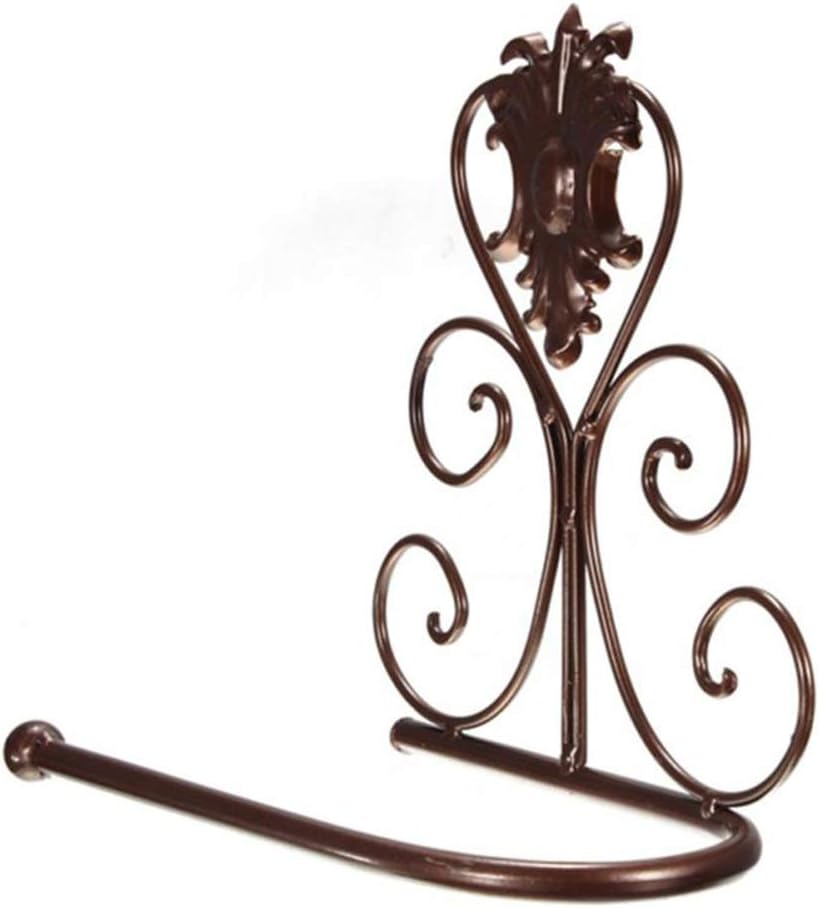 Heaven2017 Black Metal Toilet Paper Holder Wall Mount