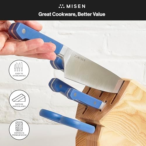 Misen Ash Knife Block with 5 Slots