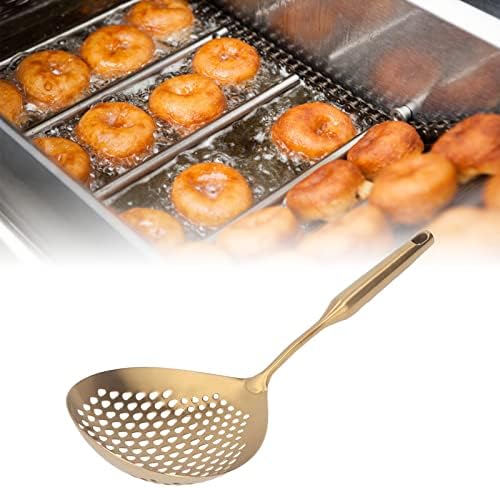 Cryfokt Gold Skimmer Ladle with Long Handle