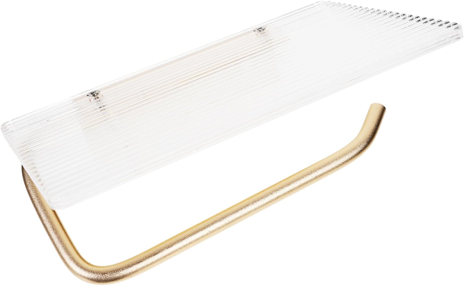 Wall Mounted Paper Towel Holder with Acrylic Shelf