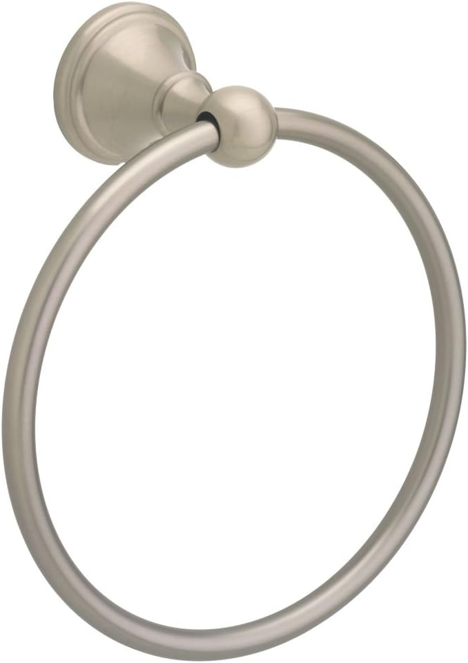 Delta Faucet 138033 Crestfield Towel Ring Satin Nickel
