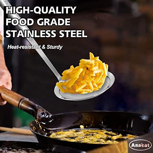 Anaeat 4 Inch Fat Skimmer Spoon with Long Handle 1