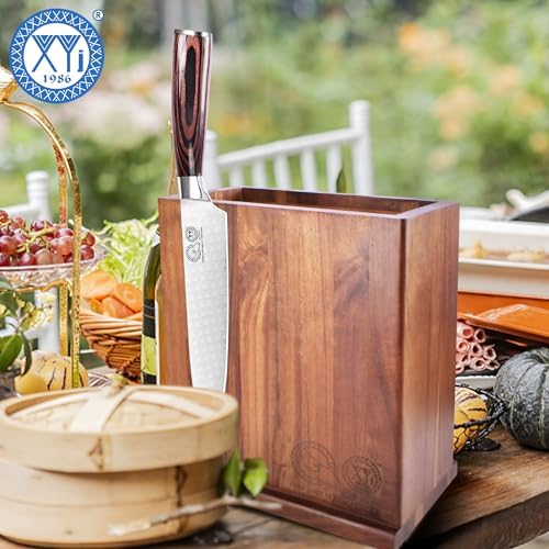 XYJ Magnetic Knife Block Holder Double Side Storage 1