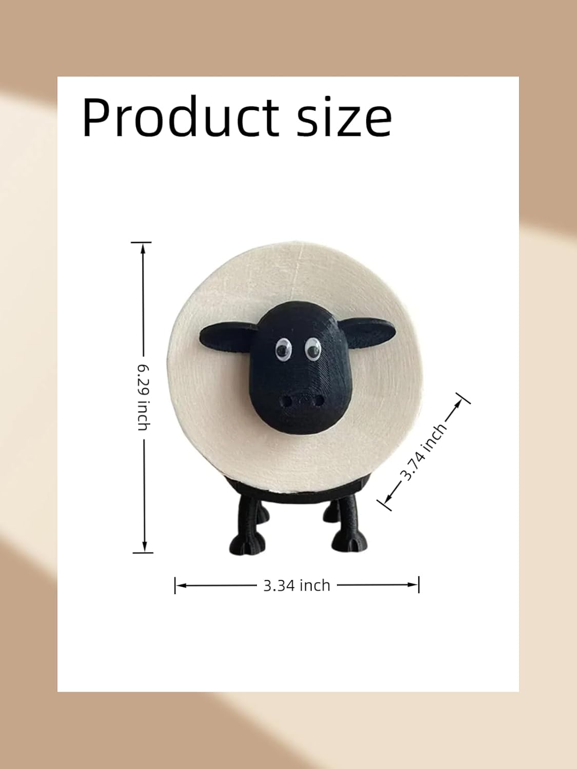 Cute Sheep Toilet Paper Holder Funny Bathroom Decor