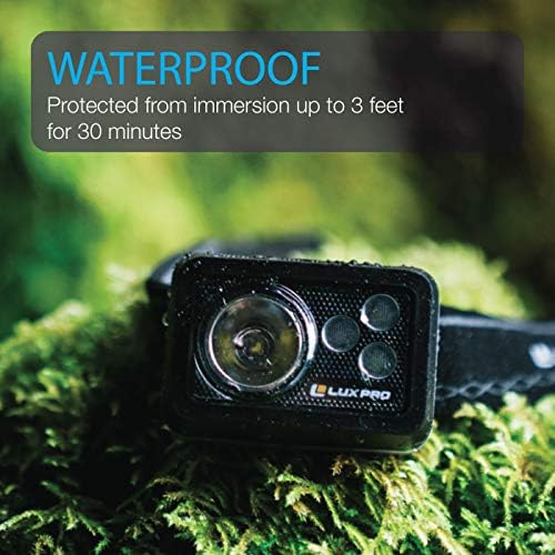 LUXPRO Waterproof LED Headlamp 355 Lumens LP735 1