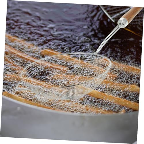 DECHOUS 304 Stainless Steel Mesh Colander with Wooden Handle
