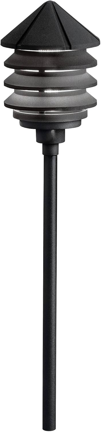 Kichler 15205BKT Six Groove Path Light