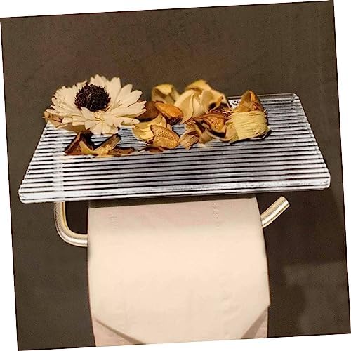 Wall Mounted Paper Towel Holder with Acrylic Shelf