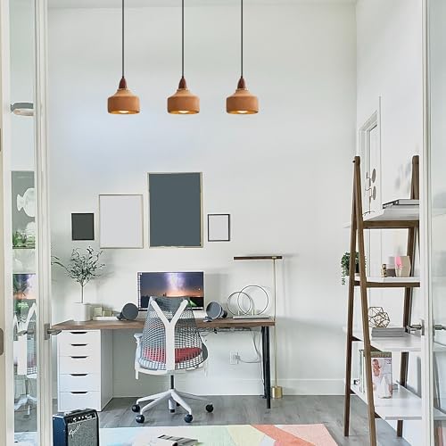 Kiven L Style 2-Wire Track Pendant Light with Brown Ceramic Globe
