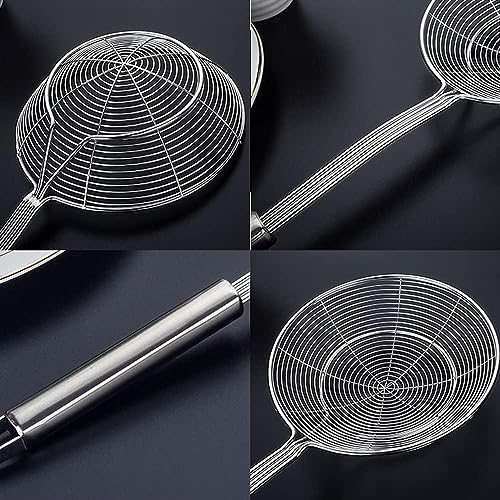 TENTA Kitchen 2pc Skimmer Ladle with Wire Strainer