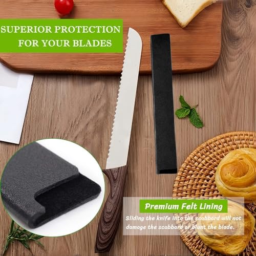 BLIRITEL 2PCS Knife Sheath - BPA-Free ABS Felt Lined