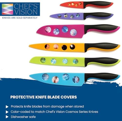 Chefs Vision Cosmos Knife Blade Covers - Durable Stylish Knife Guards