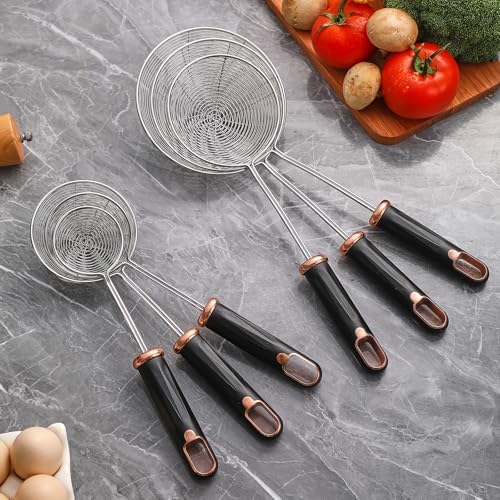 Cokshy Stainless Steel Spider Strainer Set of 3 Sizes