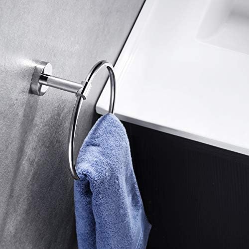 Hoooh Stainless Steel Towel Ring for Bathroom Wall