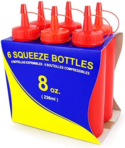 New Star Foodservice 26283 Squeeze Bottles Pack of 6