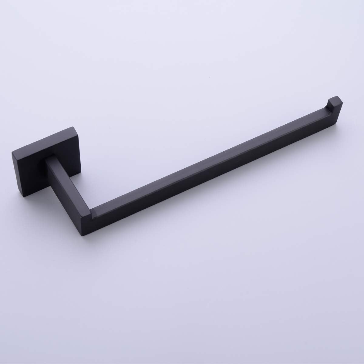 TRUSTMI Matte Black Towel Ring Bathroom Hardware 1