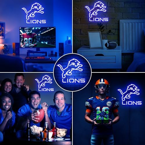 Y-Lion Football Team Neon Sign with Dimmable Light