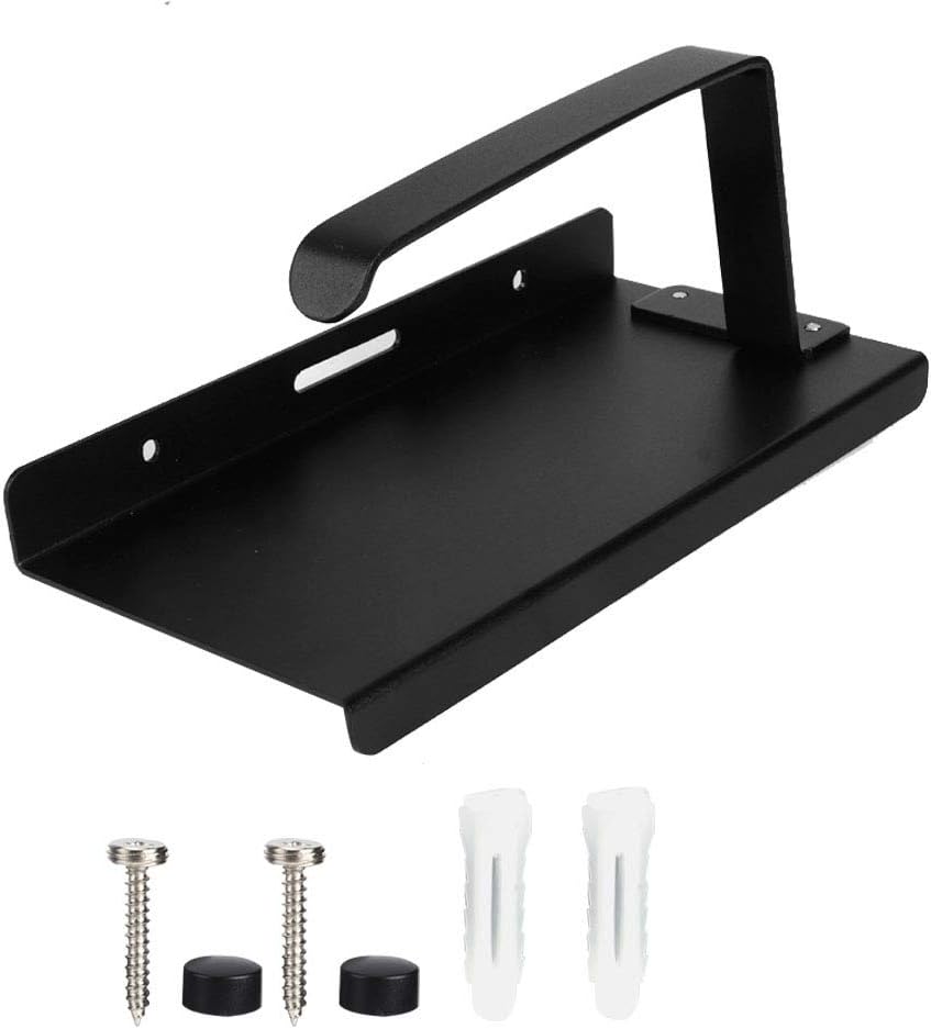Garosa Toilet Paper Holder Space Aluminum Black