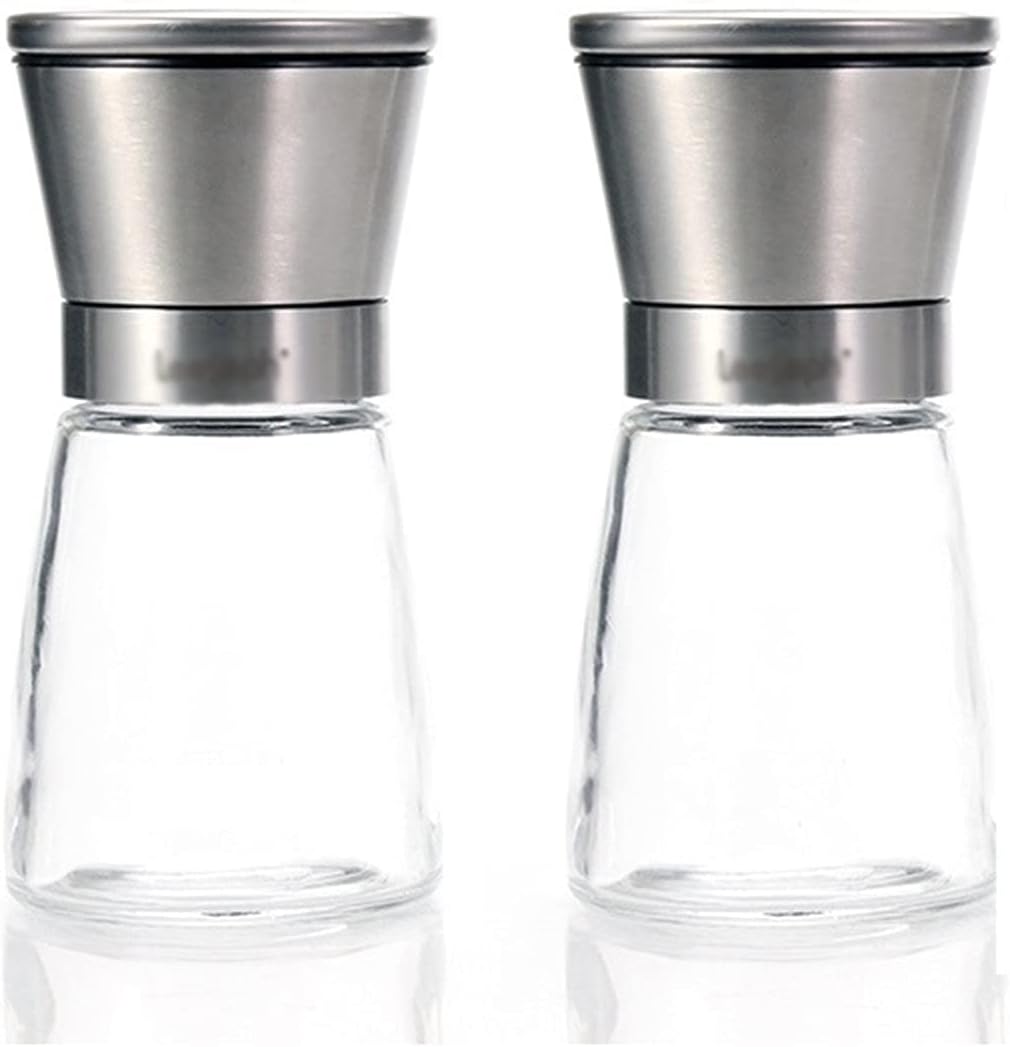 LEIXIUSM Salt Pepper Mill Shakers Set of 2