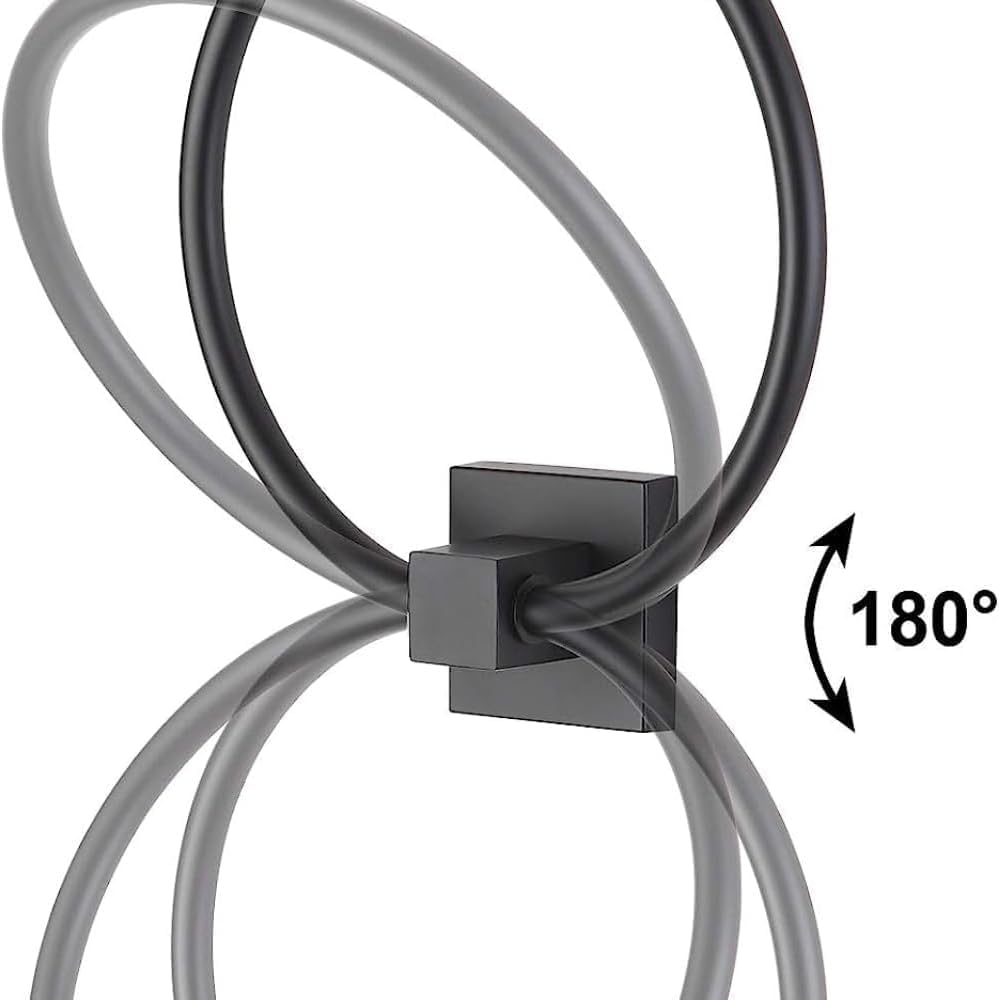 Matte Black Stainless Steel Towel Ring