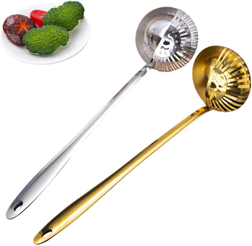 OULIGET 2 in 1 Soup Strainer Ladle Set