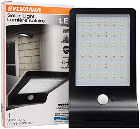 LEDVANCE Solar Flood Light with Daylight Sensor 5000K Black 1 Pack