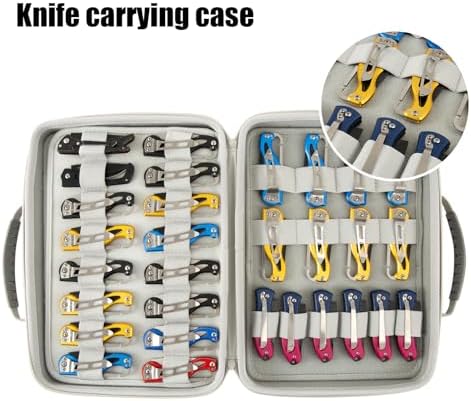 62 Slots Knife Display Case Organizer for Men