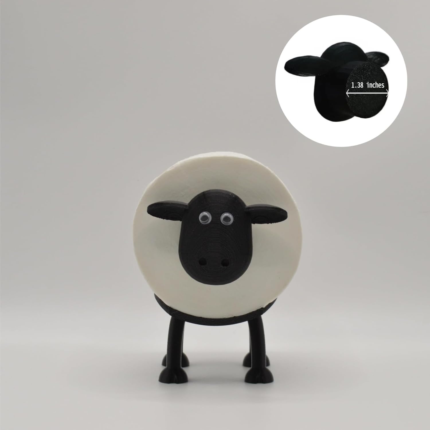 Flinbius Sheep Toilet Roll Holder - Cute 3D Printed Bathroom Decor