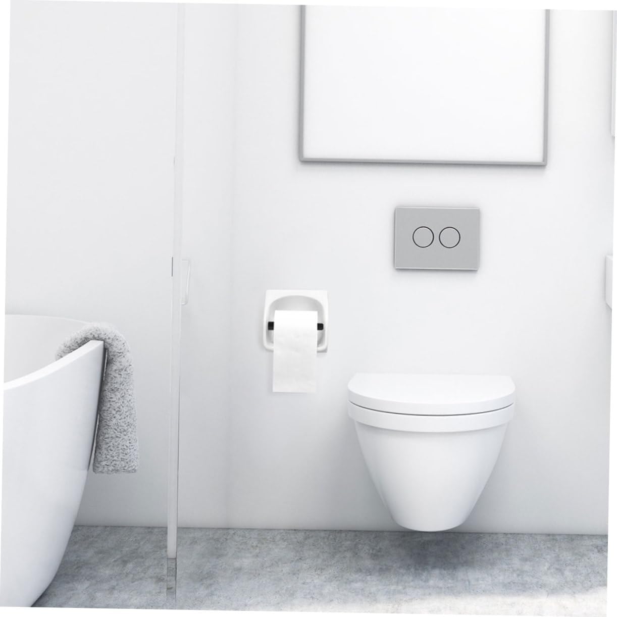 PRETYZOOM 2pcs Toilet Paper Holder Cores Spring Style 1