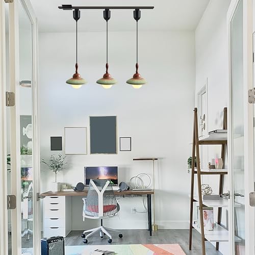 Kiven L Style 2-Wire Track Pendant Light with Ceramic Shade 1