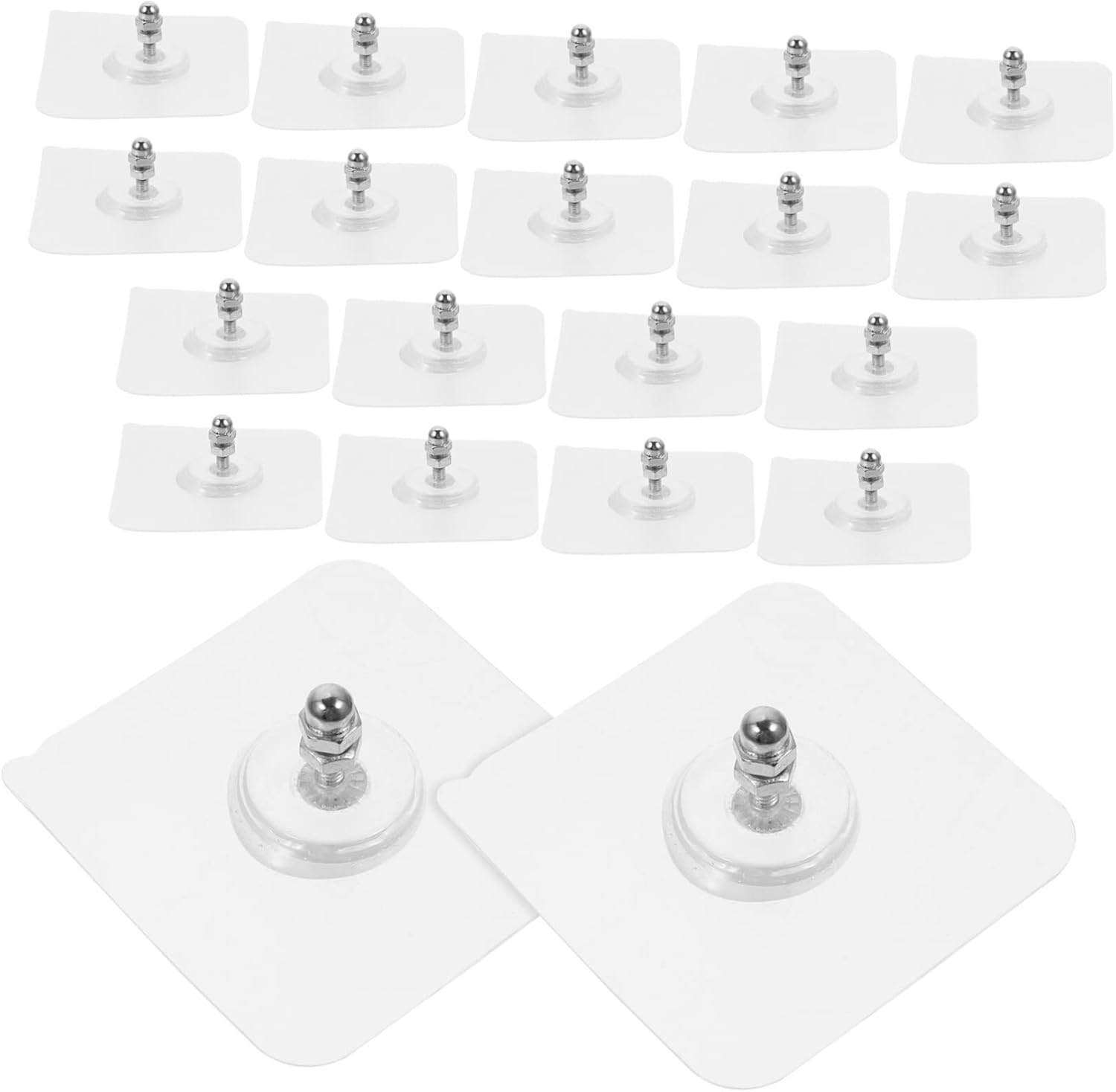 GLEAVI 20pcs2 Wall Hooks Adhesive Set for Clothes Towels