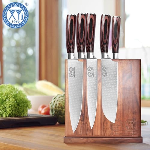 XYJ Magnetic Knife Block Holder Double Side Storage 1