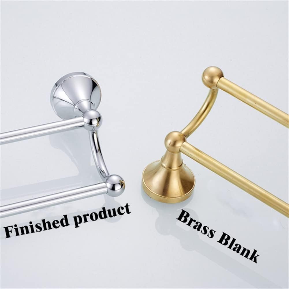 ANNBKA Double Towel Bar Wall Mounted Chrome