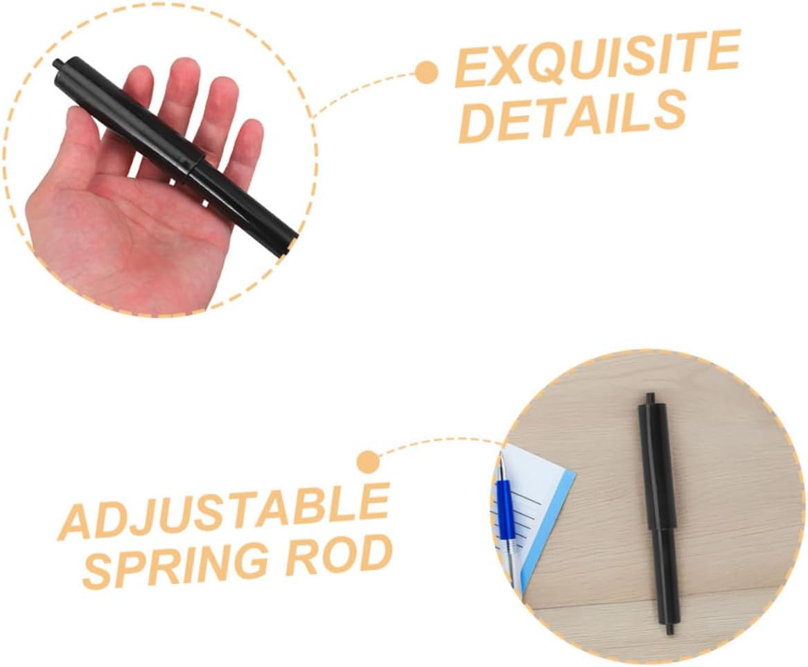 Holibanna 4pcs Adjustable Plastic Roll Holder with Spring Design 1