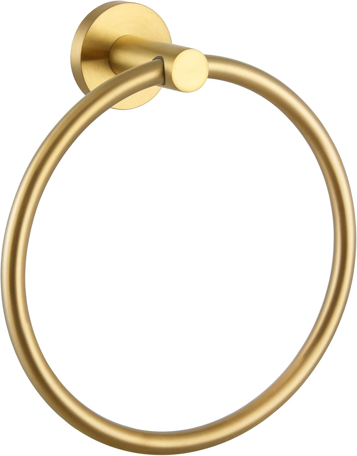 APLusee Brushed Gold Towel Ring for Bathroom Wall 1