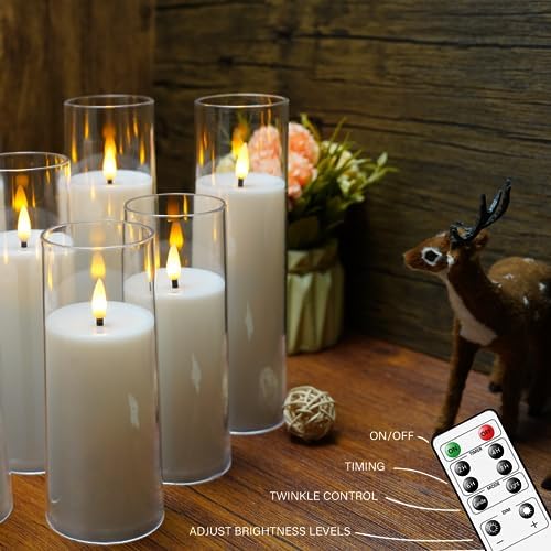 kakoya Flameless Candles Remote Control Pack of 9