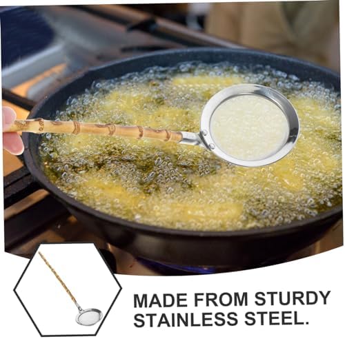 304 Stainless Steel Skimmer Spoon with Handle for Colander and Drainer