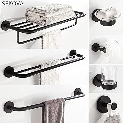 TYZK Stainless Steel Towel Bar Hook Set 1