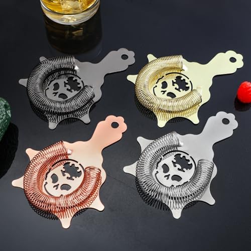 YUHWYI 4-Prong Cocktail Strainer with Devils Head Design 1
