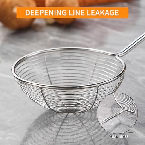 Cokshy Stainless Steel Spider Strainer Set of 3 Sizes
