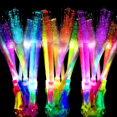 OceanWings 16 PC Fiber Optic LED Light Up Wands
